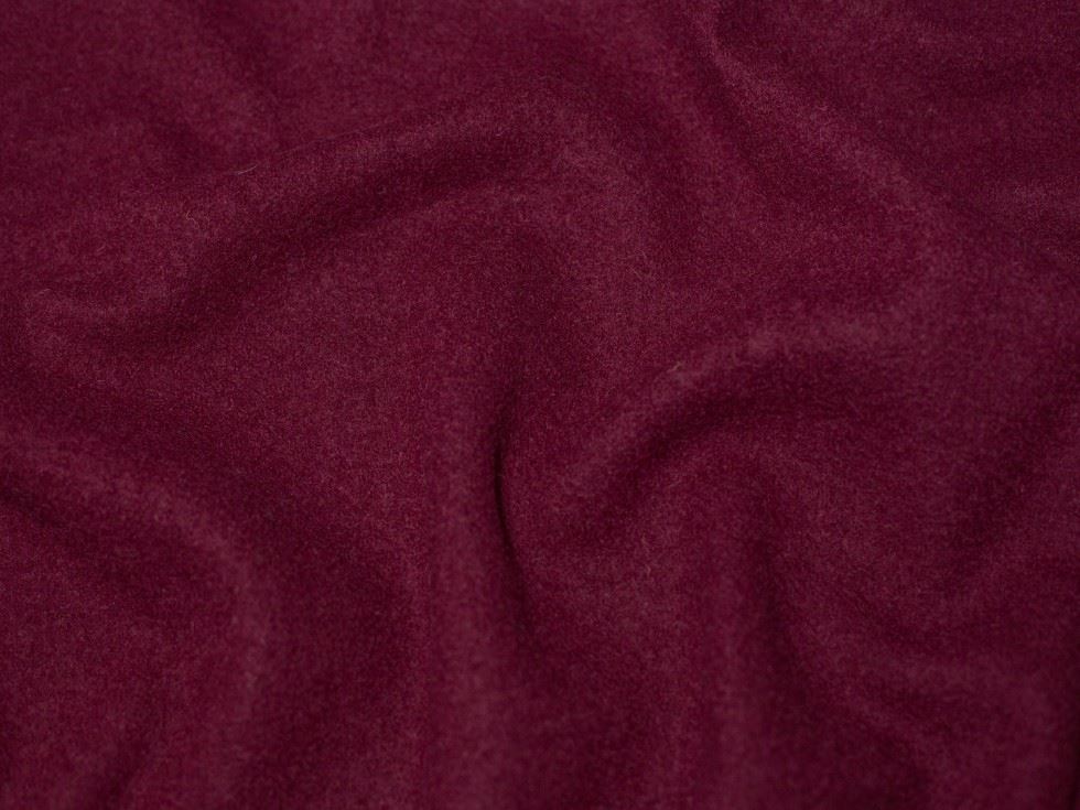 Minerva Core Range Wine 100% Pure Boiled Wool Coating Fabric for Dressmaking, 140cm / 55" Wide - per metre