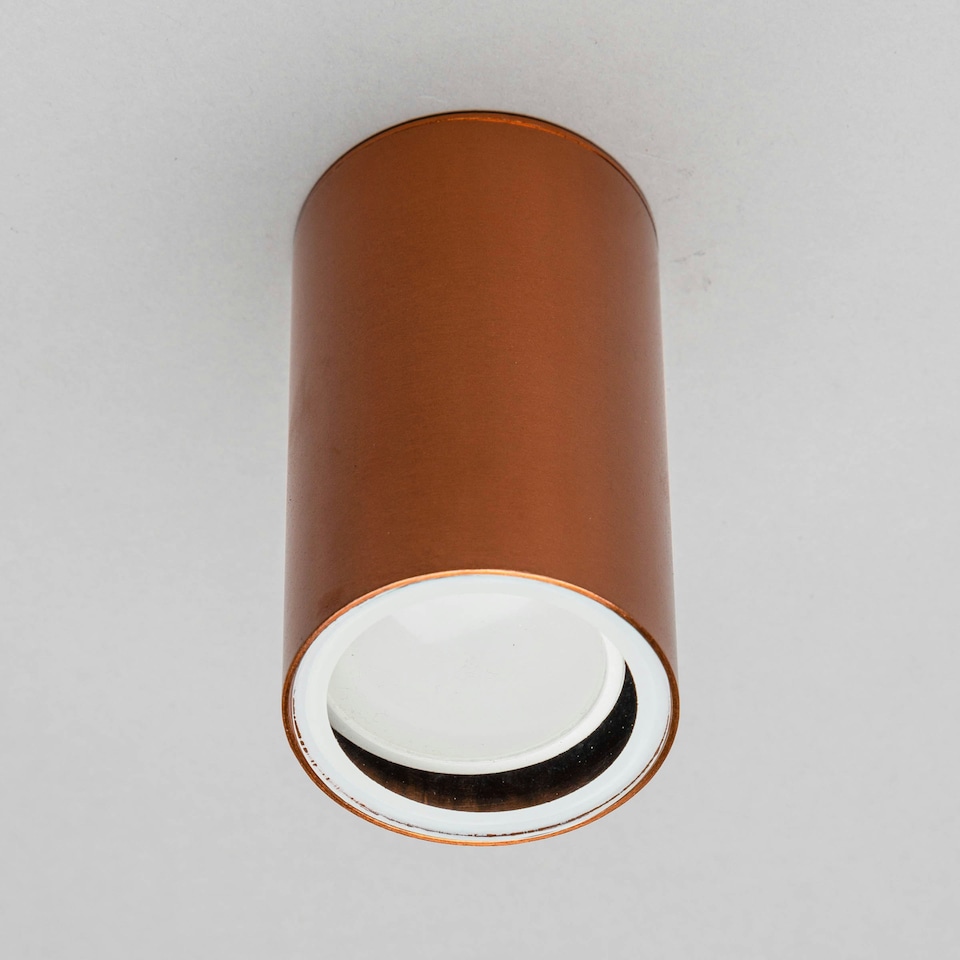 image 1 of BHS Jared Outdoor Porch Ceiling Light, Copper