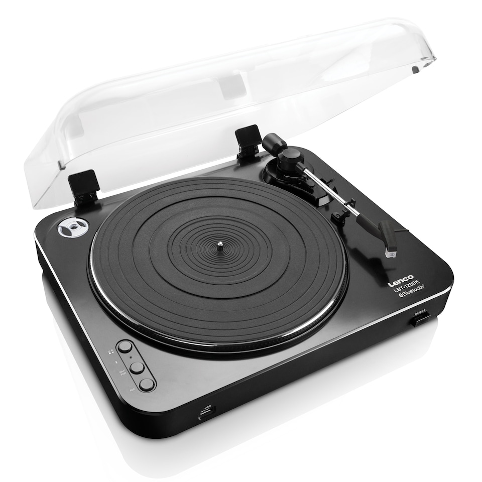 image 1 of LENCO LBT-120BK - Turntable with direct encoding and Bluetooth - Black