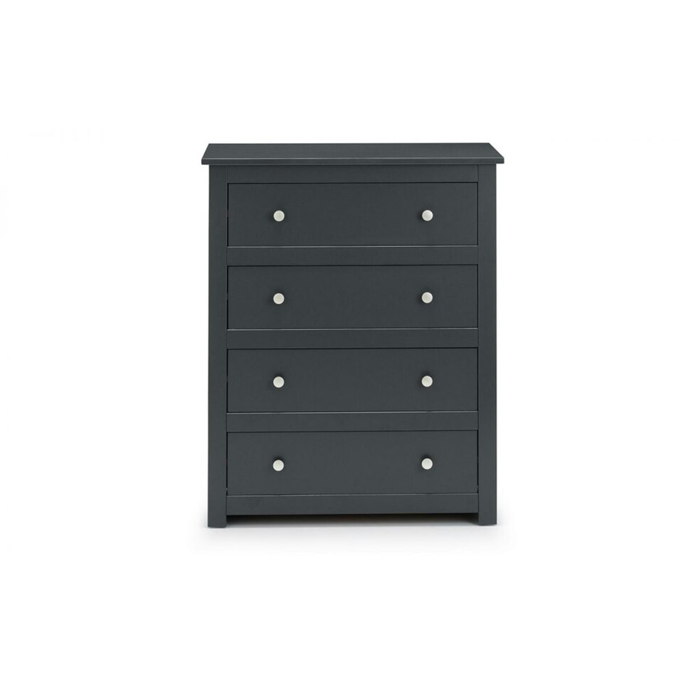 image 1 of Clean Anthracite 4 Drawer Chest