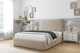 image 2 of Sloomy Belvoir Almond Coniston Bed Frame With Mattress With 45" Upholstered Headboard 3' Single