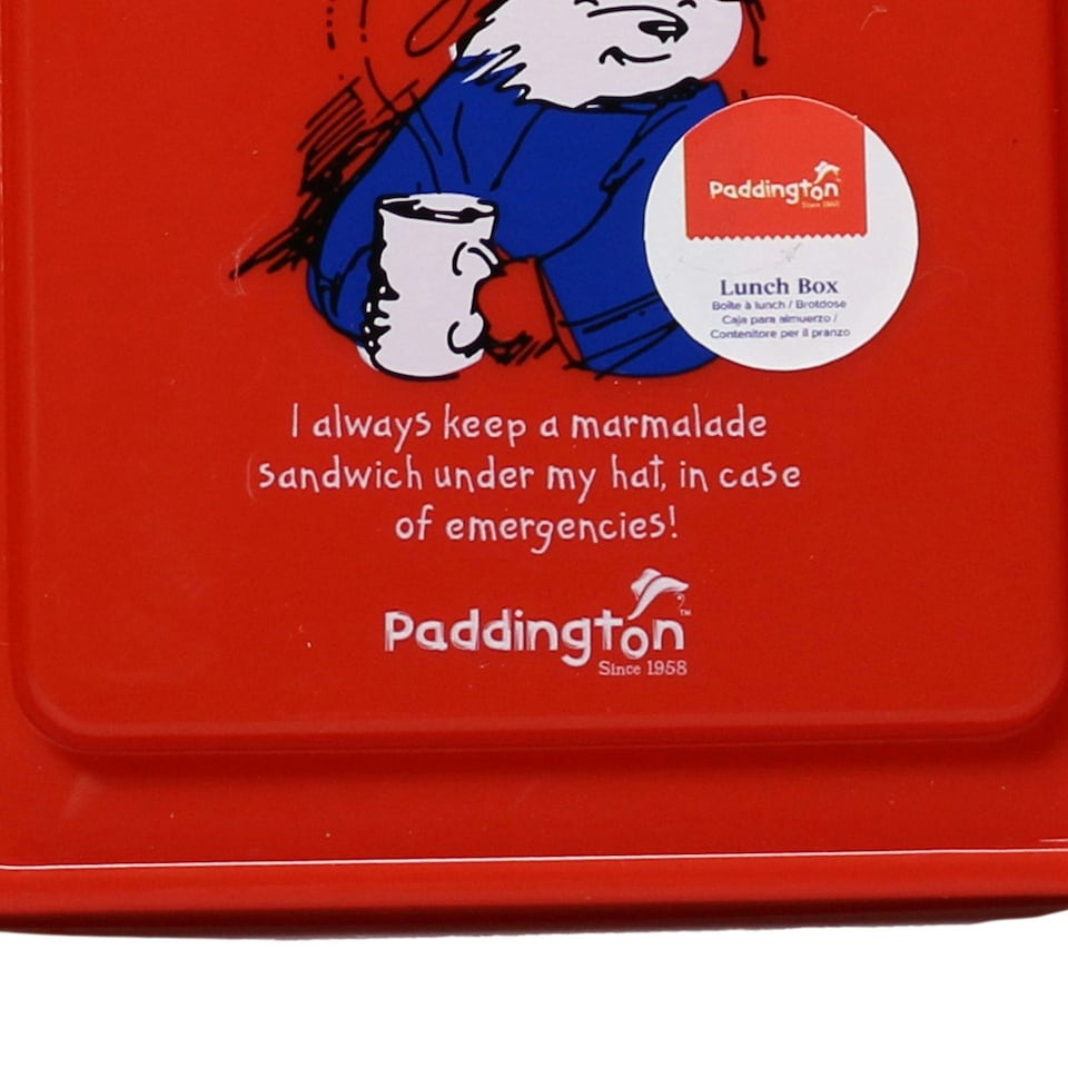 image 1 of Paddington Bear 'Snadwich' Plastic Lunch Box