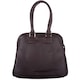 image 5 of London Leathergoods Womens Large Premium Soft Leather Travel / Work Hand Bag / Shoulder Bag | Brown | Dark Brown