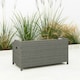 image 9 of Outsunny Rattan Outdoor Storage Bench with Aluminium Frame, Grey Grey | Grey