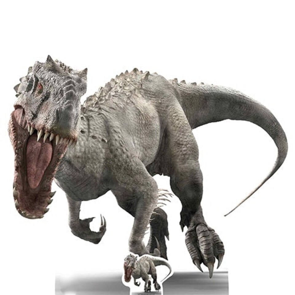 Indominus Face On Roar Jurassic World Dinosaur Lifesize Cardboard Cutout 118cm