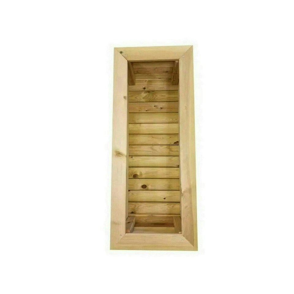 image 1 of Multi Pack of 2 - Deluxe Large Trough Planter - Timber - L40 x W100 x H32 cm - Fully Assembled