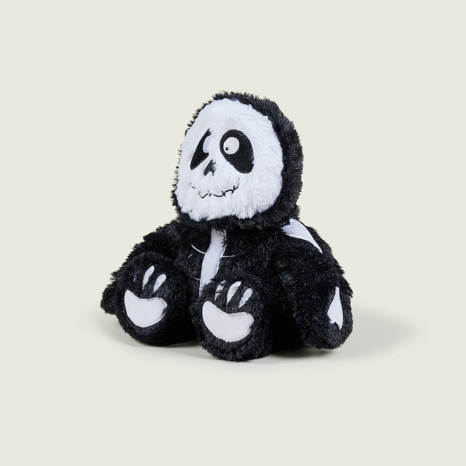 image 1 of Warmies Skeleton, Microwavable with French Lavender Scent, Fully Heatable Heat Pad for Soft Comfort, Plush Cuddly Toy for Anxiety and Relaxation Junior Size