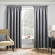 image 5 of Matrix Grey Curtains 46 x 72 inch (117 x 183 cm) Room Darkening Pencil Pleat Thermal Noise Reducing Curtains for Bedroom and Living Room