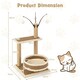 image 3 of COSTWAY Modern Cat Tower Cat Climbing Activity Tower