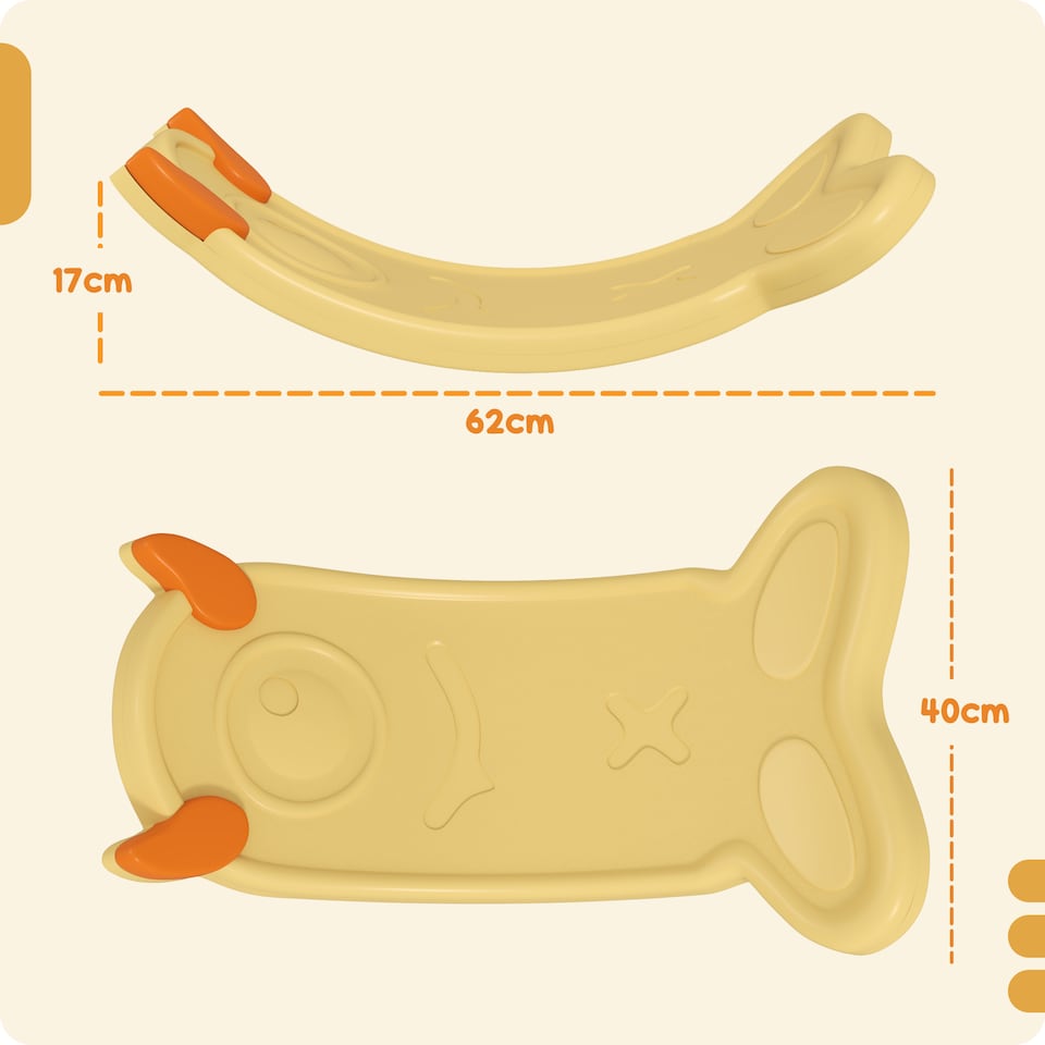 image 1 of AIYAPLAY Balance Board for Kids Balance Training & Sensory Play, Yellow