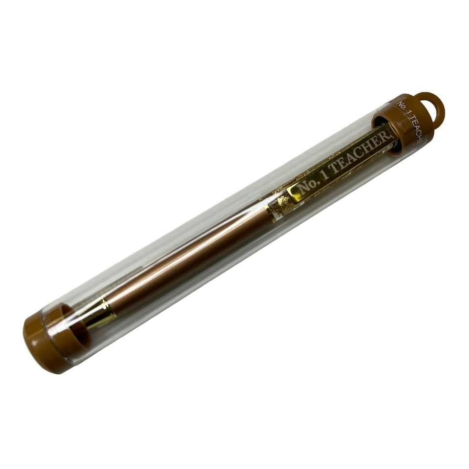 image 1 of No.1 Teacher Captioned Gold Leaf Ballpoint Gift Pen