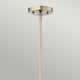 image 2 of Congress 1 Light Dome Ceiling Pendant Brushed Caramel Clear Glass, E27