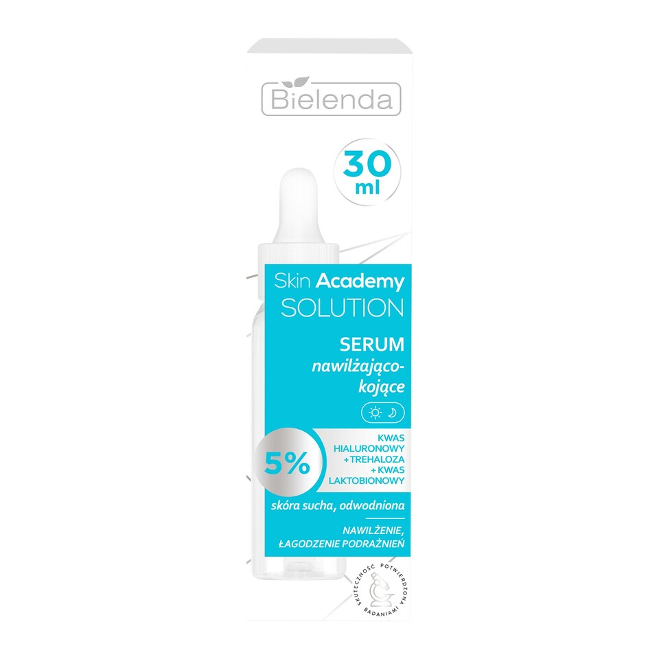 image 1 of Bielenda Skin Academy Solution Moisturizing and Soothing Serum with Hyaluronic Lactic Acid & Trehaloze 30ml