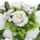 image 3 of Living and Home Artificial Peony Flower Swag Wreath