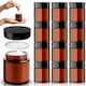 image 1 of Cosmetic Amber Glass Jar Set - UV Protection for Powder, Lotion and Cream