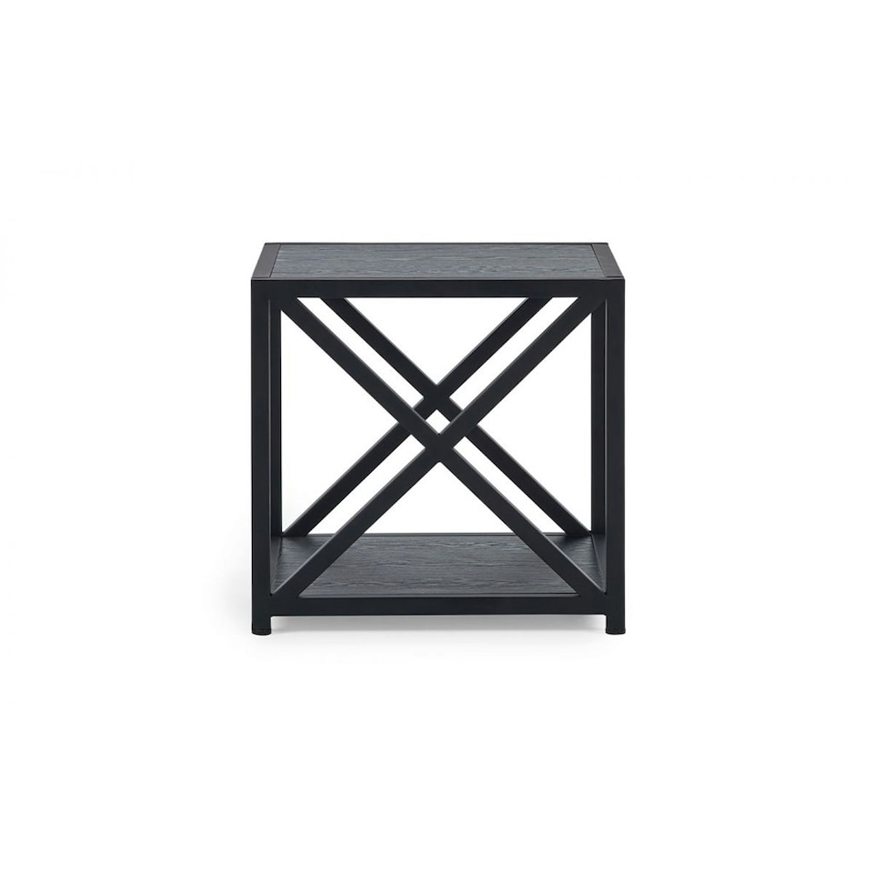 image 1 of Premium Stylish Black Ash Lamp Table Black