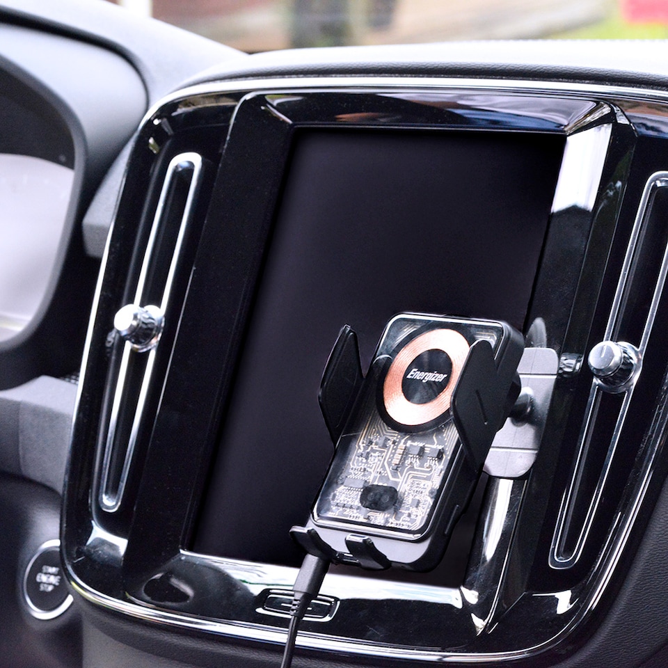 image 1 of Energizer In-Car Magnetic QI Wireless charger Android Black