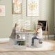 image 2 of AIYAPLAY Five-Piece Kids Table and Chairs Set w Storage for 3-8 Years, Grey | Grey | 5