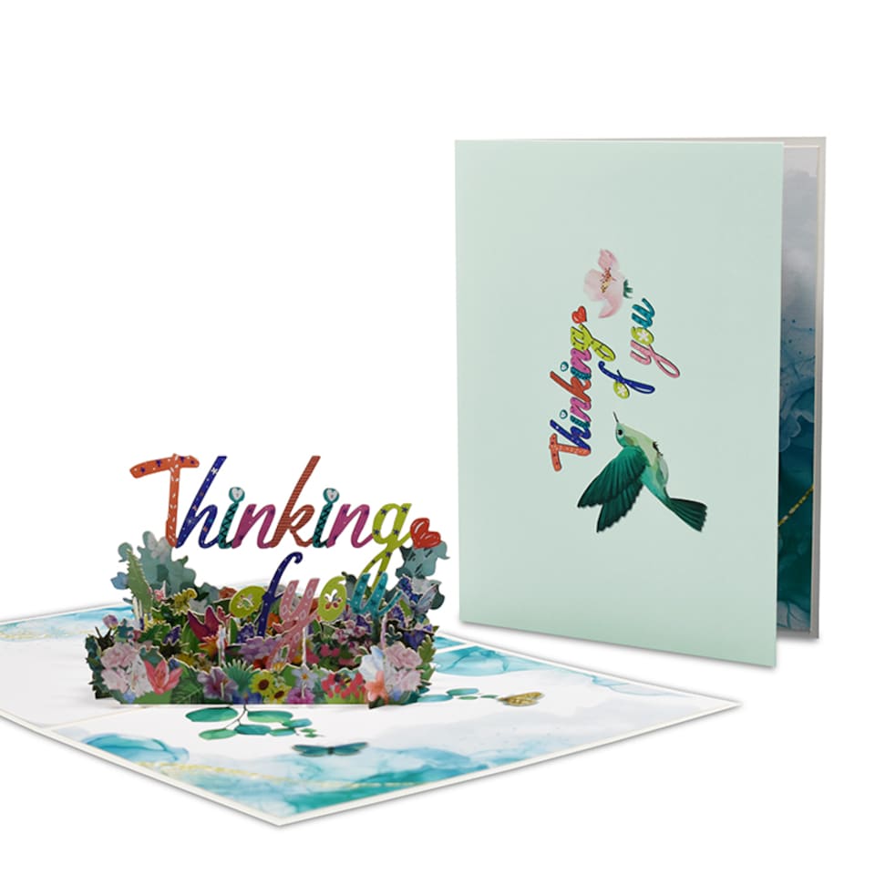 image 1 of Thinking of You 3D Pop Up Greeting Card