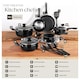 image 4 of Pan Set Varese - 15-piece, 4 pots, 2 pans, non-stick, including kitchen utensils