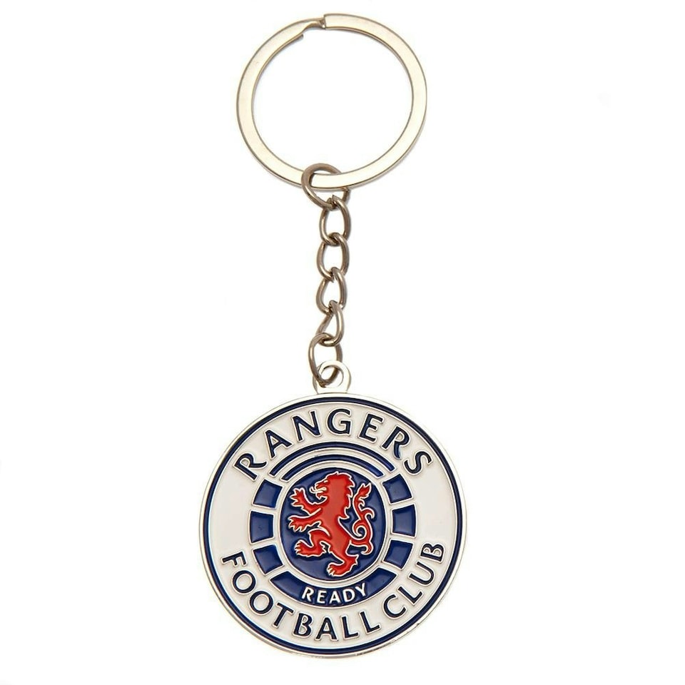 image 1 of Rangers FC Ready Crest Keyring - Blue/White/Red - One Size
