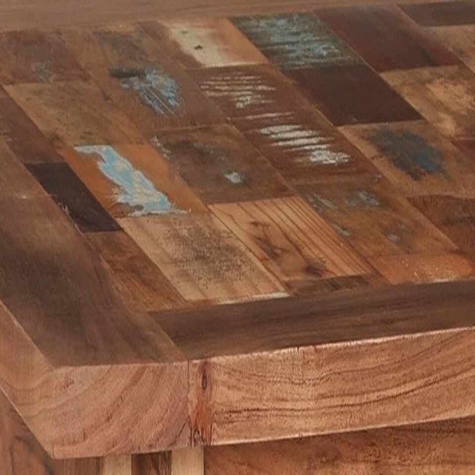 image 1 of Coastal Small Dining Table - Wood - L85 x W88 x H76 cm | Brown