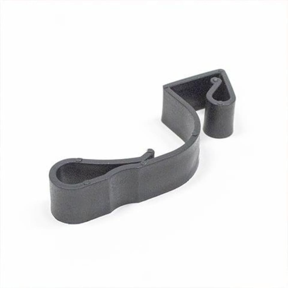 image 1 of Large Black Gutter Hooks for Outdoor Lights - Pack of 16