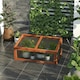 image 10 of Outsunny Square Wooden Outdoor Greenhouse for Plants PC Board 100 x 65 x 40cm