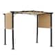 image 1 of Outsunny Outdoor Pergola Garden Gazebo with Two Adjustable Side Canopy Overhead Sun Shade Backyard Canopy Cover, Steel Khaki 2.96x2.45x2.3m