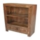 image 1 of Dakota Small Bookcase - Mango Wood - L30 x W75 x H105 cm - Dark Finish Brown