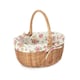 image 10 of Double Steamed Oval Shopping Basket with Lining Blue | Navy Blue | One Size