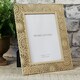 image 2 of Moroccan Collection Gold Painted Metal Photo Frame 5" x 7" Gold | One Size