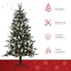 image 4 of HOMCOM 5FT Artificial Snow Dipped Christmas Tree Xmas Holiday Pencil Tree Green