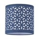 image 2 of Set of 2 Navy Blue Laser Cut 15.5cm Table Lamp Shades | Blue | Small | 2