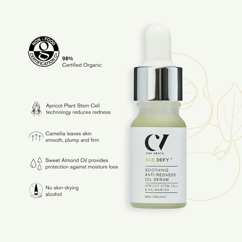 image 1 of Green People Age Defy+ Soothing Anti-Redness Oil Serum - Serum for Mature Skin - Paraben & Alcohol Free - Vegan, 10ml
