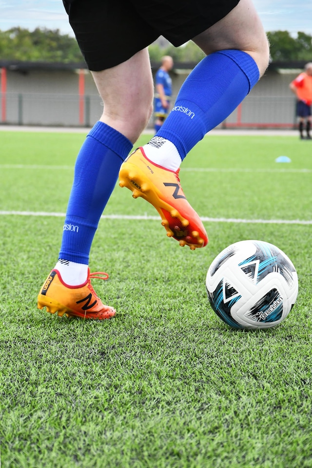 image 1 of Precision Mens Plain Pro Footless Sleeve Football Socks, Royal, 7-12 UK