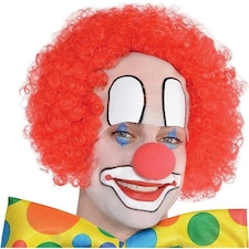 Amscan Unisex Adult Baldy Clown Wig - Red - One Size One Size