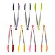 image 2 of Interiors by Premier Black Silicone and Stainless Steel Tongs, Heat-Resistant Grip for Safe Cooking, Non-Stick Friendly Design