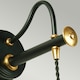 image 2 of Douille 1 Light Indoor Wall Light Black, Polished Brass, E27