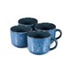 image 3 of Scandi Home Set of Four Drammen Blue Artisan Glaze Ceramic Mugs | Blue | 4