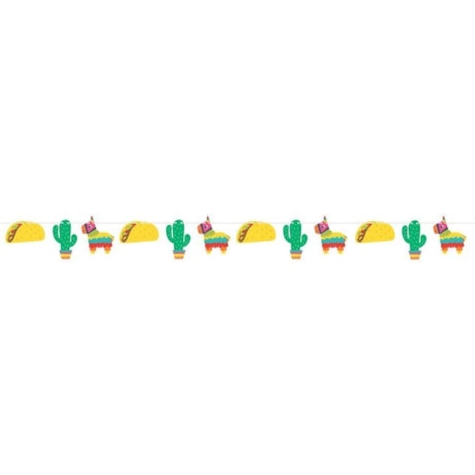 Fiesta Fun Cardboard Banner With Twine 240cm