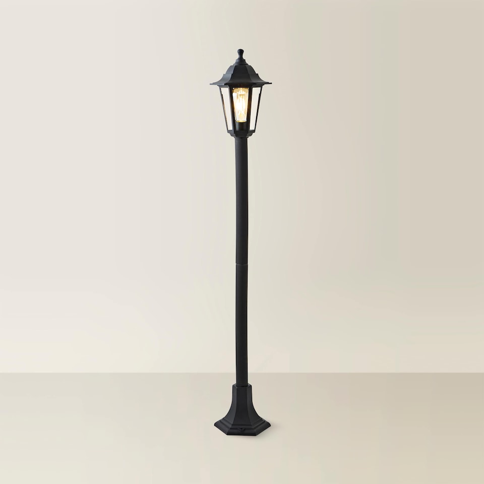 image 1 of ValueLights Mayfair Black Outdoor Bollard Light | Black