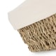 image 3 of Large Lined Rectangular Seagrass Tray | Green | Green | Large