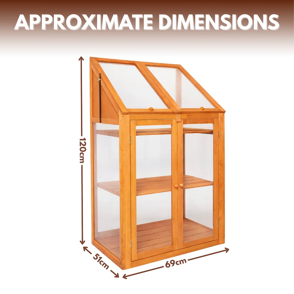 image 1 of Marco Paul Wooden Cold Frame Greenhouse