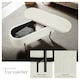 image 3 of Hallway Bench Lanja - upholstered, cushioned, built-in-storage, 97 x 36 x 42 cm Cream | Boucle Cream-White