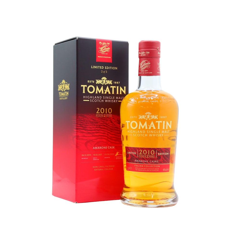 Tomatin - The Italian Collection -  Amarone Cask Highland Single Malt Scotch 12 year old Whisky