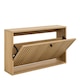 image 4 of Albany Shoe Cabinet 1 Flip Down Door In Oak