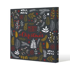 Merry christmas lettering (canvas) 114 x 114 x 4cm