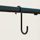 image 9 of Outsunny 3 Tier Plant Stand  Hanging Hooks for Balcony Living Room, Black | Black | Black