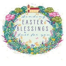 Words 'n' Wishes Easter Card for Friends and Family, 17.6 x 12.7 cms, FSC Certified and Multi-Coloured
